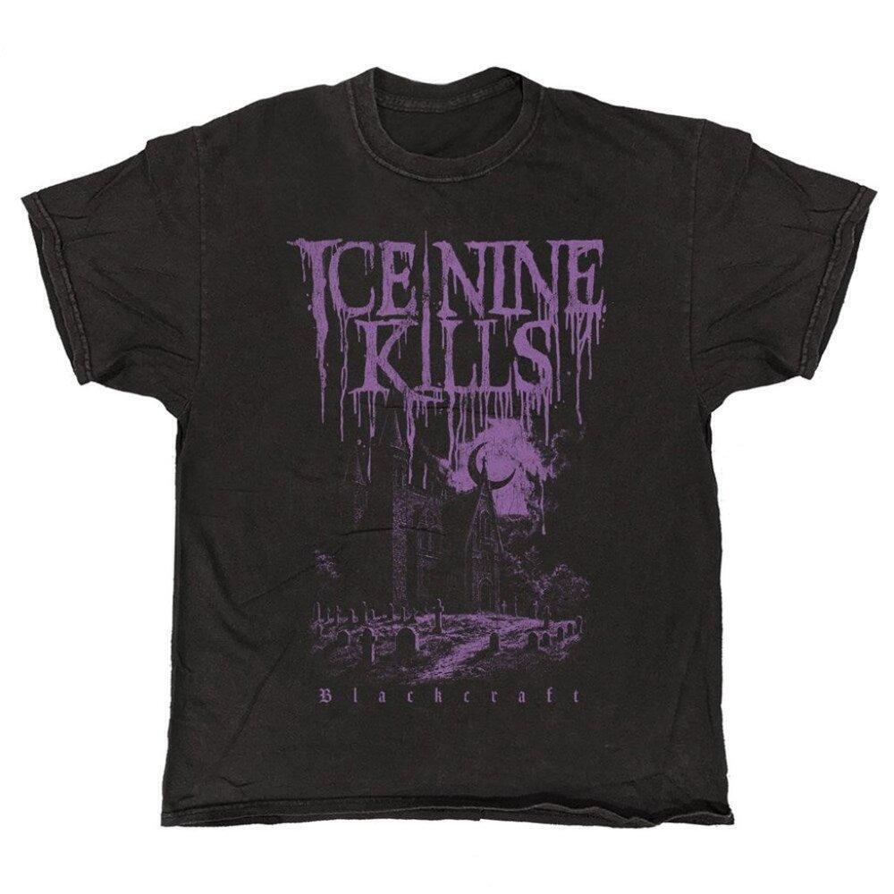 Blackcraft Ice Nine Kills Purple Church Gothic Metal Style T-Shirt